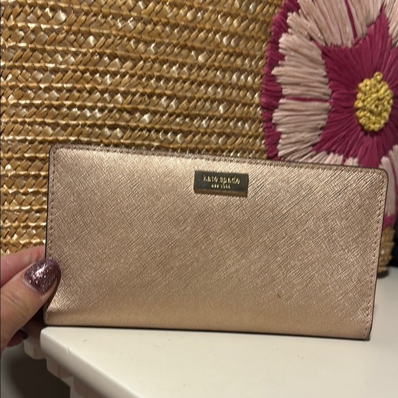Kate Spade Metallic Gold Wallet - Picture 1 of 5